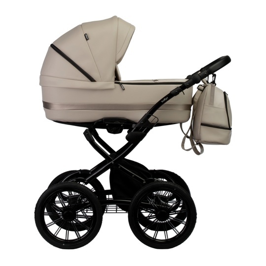 Коляска Indigo AVEO ECO Plus 14" 2 в 1  / ae 03 (бежевая кожа)