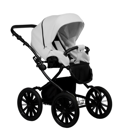 Коляска Indigo AVEO ECO Plus 14" 2 в 1  / ae 05 (св.серая кожа)