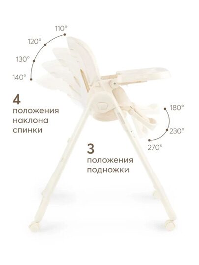 Стульчик для кормления Happy Baby WILLIAM PRO / milky