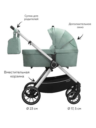 Коляска Carrello Symbol 2 в 1 CRL-6514 Forest Green