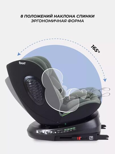 Автокресло Rant Helix isofix (40-150 см) / Green