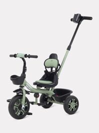 Детский трехколесный велосипед с ручкой Rant Basic DANDY RB252 / Green