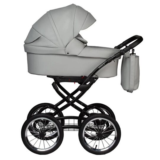 Коляска Jovola Tessa Classic Eco Plus 14 2 в 1 / Te 04 (св.серая кожа)