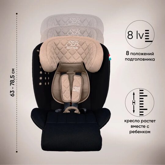 Автокресло Sweet Baby Fortuna 360 SPS Isofix (0-36) / Beige