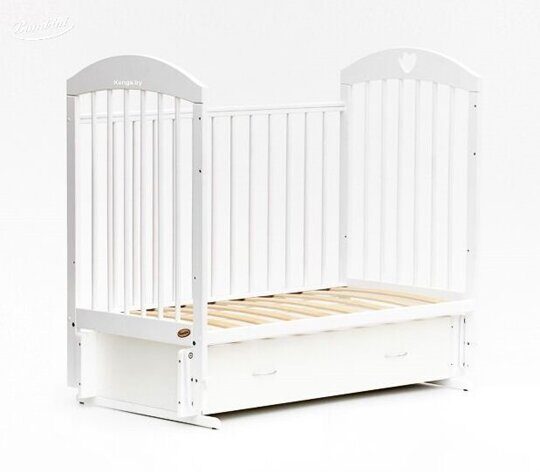 Детская кроватка Bambini Comfort 19 универсальный маятник ящик (белый)
