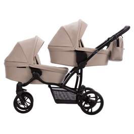 Коляска для двойни BEBETTO-42 3 в 1 / 22 PRO (бежевый)