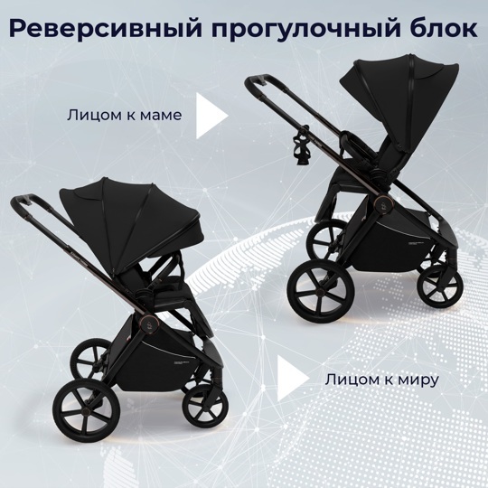 Коляска SBL Elegante Therma 2 в 1 / Black