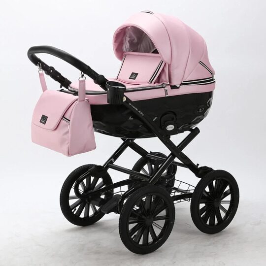 Коляска Adamex Chantal Retro Eco (Deluxe) 2 в 1 100% экокожа C112