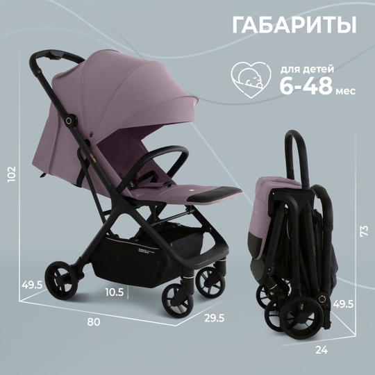 Прогулочная коляска Sweet Baby Colibri / Rose