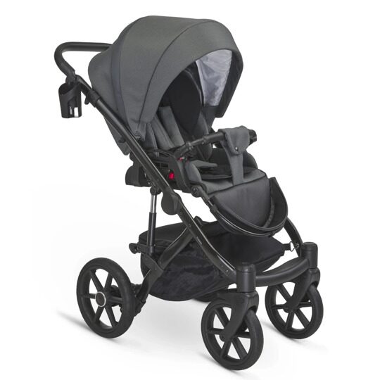Коляска Bexa IDEAL 2 в 1 / id 17 (т.серый+т.серая кожа)