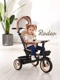 Детский трехколесный велосипед с ручкой MOWBaby RODEO MC053 / Beige