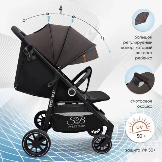 Прогулочная коляска Sweet Baby Imperio / Brown Neo