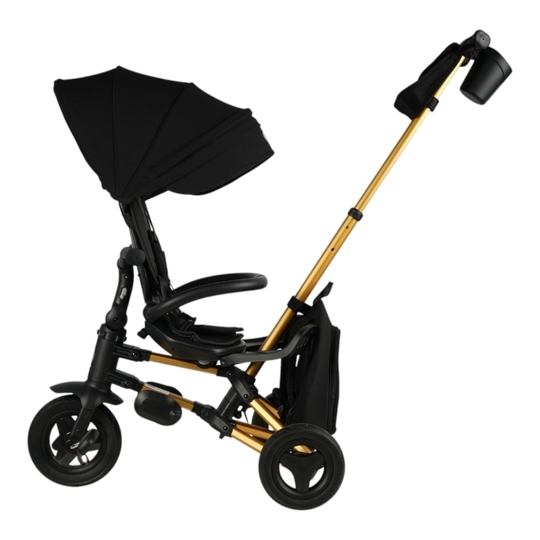 Складной трехколесный велосипед Qplay S700-17 RIDER SL Black (Rub/Gold)