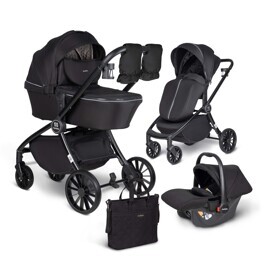 Коляска Farfello Baby Shell 3 в 1 / 2024 черный BBS-001