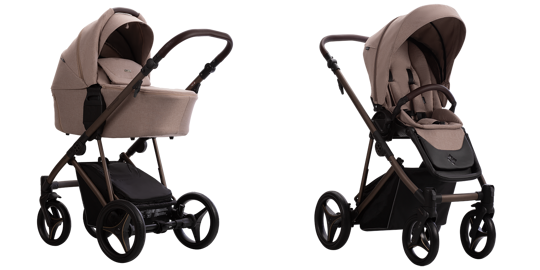 Коляска Bebetto PELPASSO 2 в 1 / 02 choco (бежевый)
