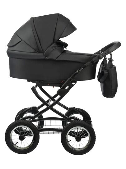 Коляска Jovola TESSA Classic ECO 3 в 1 / te 03 (черная кожа)
