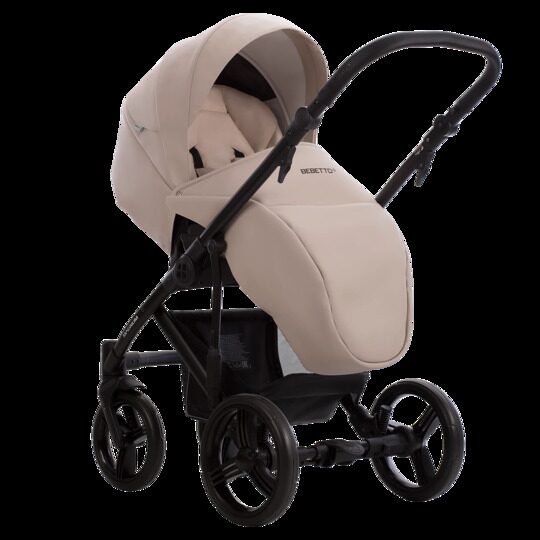 Коляска Bebetto Magnum Light Pro 3 в 1 / light pro 01 (св.бежевая кожа)