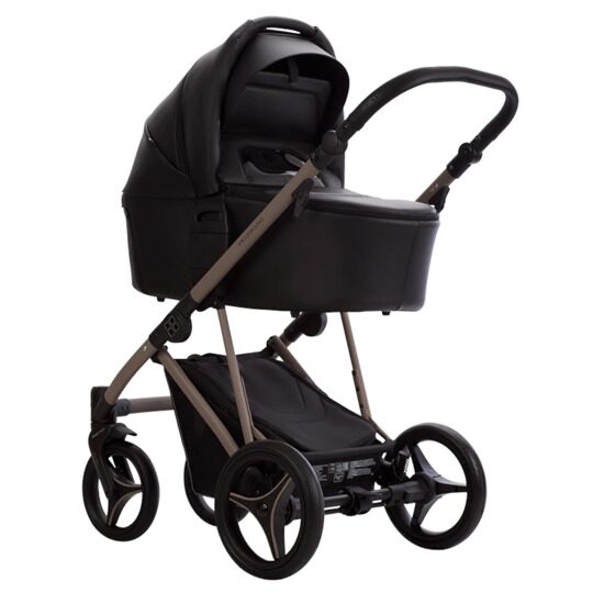 Коляска Bebetto PELPASSO PRO 3 в 1 / pro 03 kaszmir (черная кожа)