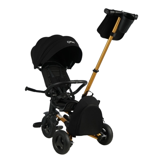 Складной трехколесный велосипед Qplay S700-17 RIDER SL Black (Rub/Gold)