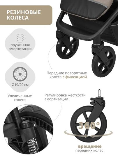 Прогулочная коляска Jovola VENTA / бежевый