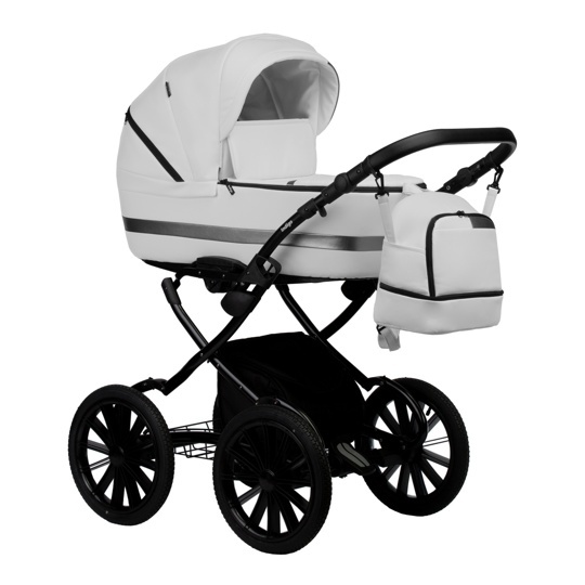 Коляска Indigo AVEO ECO Plus 14" 2 в 1  / ae 05 (св.серая кожа)