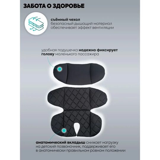 Автокресло Indigo BONNY (0-13 кг) / черный