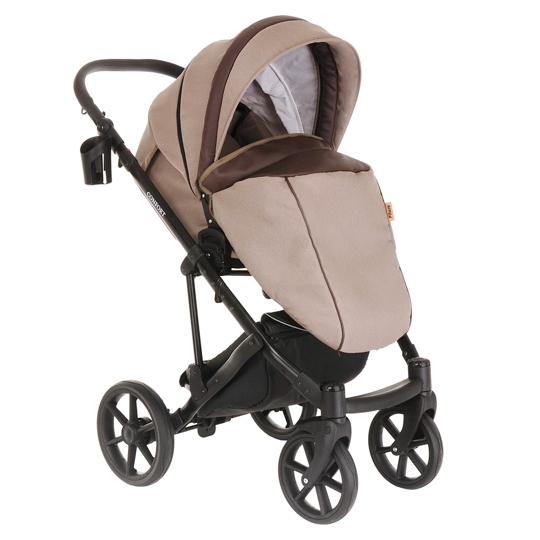 Коляска Pituso CONFORT Plus 2 в 1 Капучино+Кожа Мокко