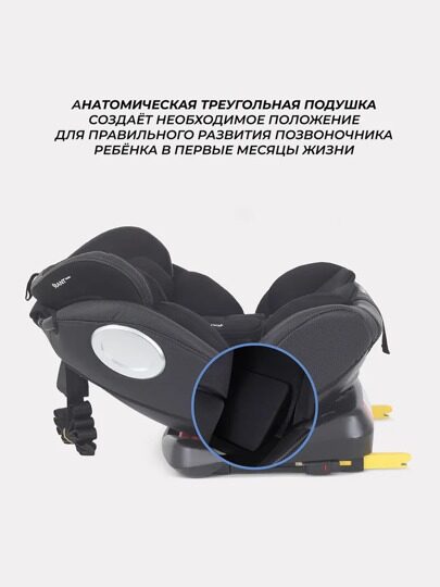 Автокресло Rant Basic TWIST PRO isofix 0/1/2/3 (0-36 кг) / YC06 Black