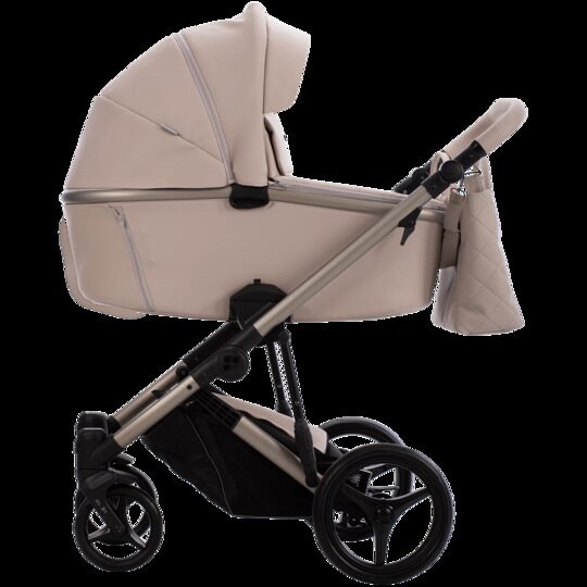 Коляска Bebetto Loren Premium Class SAND 3 в 1 / Sand 01 (св.бежевая кожа)