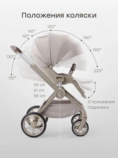 Коляска Happy Baby KIDLANDER 2 в 1 /  grey