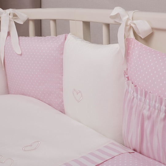 Комплект для овальной кроватки Perina Неженка Oval (7 предметов) НО7.3-125х75 Розовый