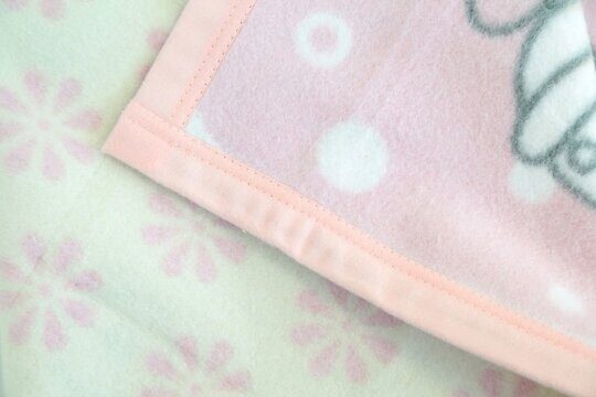 Одеяло байковое Baby Nice Веселые картинки 85*115 розовое