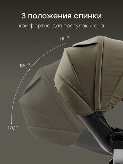 Коляска Happy Baby KIDLANDER 2 в 1 /  dark olive