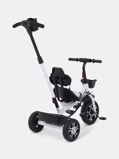 Детский трехколесный велосипед с ручкой Rant Basic DANDY RB252 / White