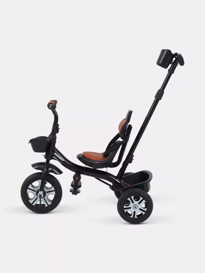 Детский трехколесный велосипед с ручкой Rant Basic DANDY RB252 / Black