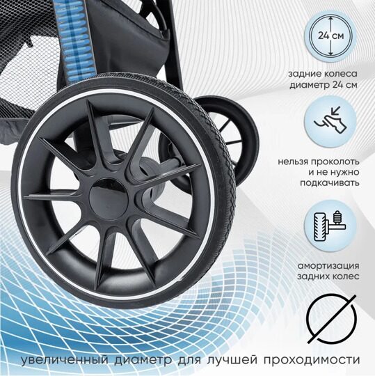 Прогулочная коляска Sweet Baby Imperio / Black Neo