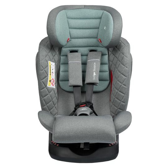 Автокресло Indigo SMART Plus Isofix 0+1+2+3 (0-36 кг) / серый-зеленый