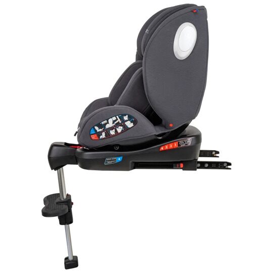 Автокресло детское Jovola JET 8.0 Isofix 0-36 кг с упором в пол / серый