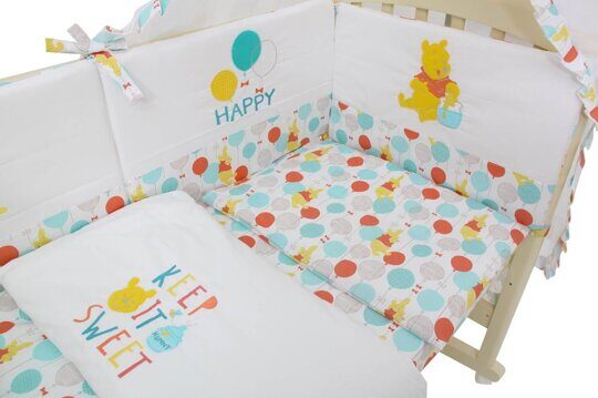 Polini Disney Baby Медвежонок Винни ЧУДЕСНЫЙ ДЕНЬ комплект в кроватку (7 предметов)