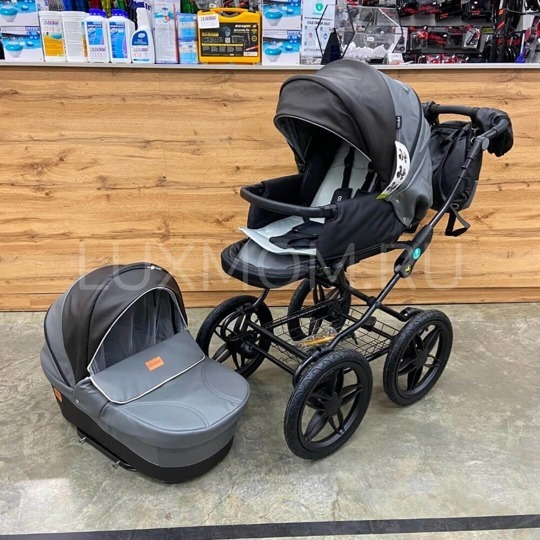 Прогулочная коляска LuxMom Cobabe 6300L 2в1 серая