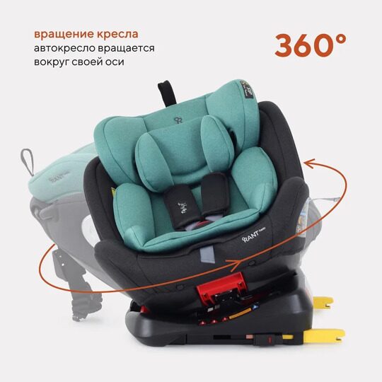 Автокресло Rant Basic TWIST isofix 0/1/2/3 (0-36 кг) / YC06 Mint