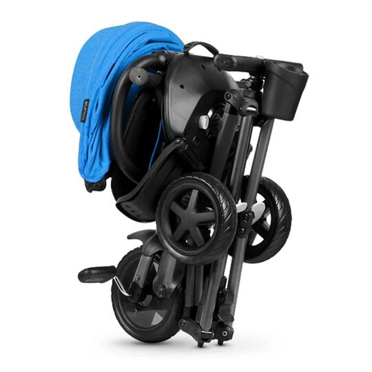 Складной трехколесный велосипед QPlay NOVA Plus S700-12 / Blue (EVA-Graphite)