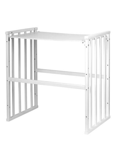 Кроватка VDK Crystal Star 6 в 1 с поперечным маятником и колесами / Белый