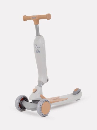 Беговел-самокат Rant Rider Plus о светящимися колесами RB100 / beige
