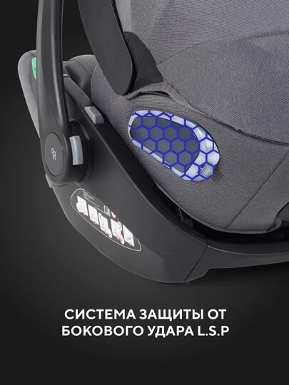 Автокресло RANT EVOMAX KBH602 группа 0+  (0-13 кг) / Grey