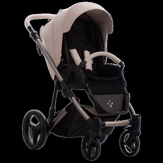 Коляска Bebetto Loren Premium Class SAND 3 в 1 / Sand 01 (св.бежевая кожа)