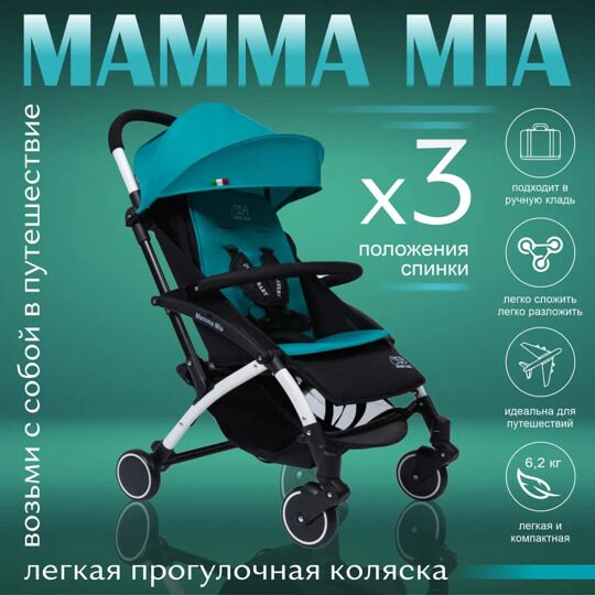 Прогулочная коляска Sweet Baby Mamma Mia Royal Blue