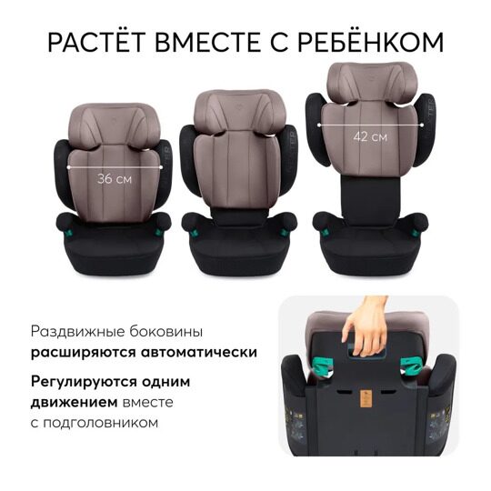 Автокресло Happy Baby NEXTER isofix (15-36 кг) / KD07 темно-розовое