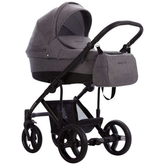 Коляска Bebetto MAGNUM LUX 3 в 1 / LG195 (т.серый)