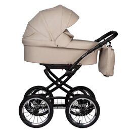 Коляска Jovola Tessa Classic Eco Plus 14 2 в 1 / Te 02 (св.бежевая кожа)